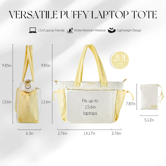 Ultra-Loft Puffy Laptop Tote for Women