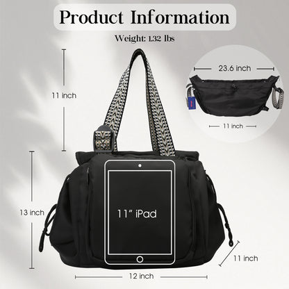 PackSmart™ Versatile Tote for Women (Patterned Handles Edition)